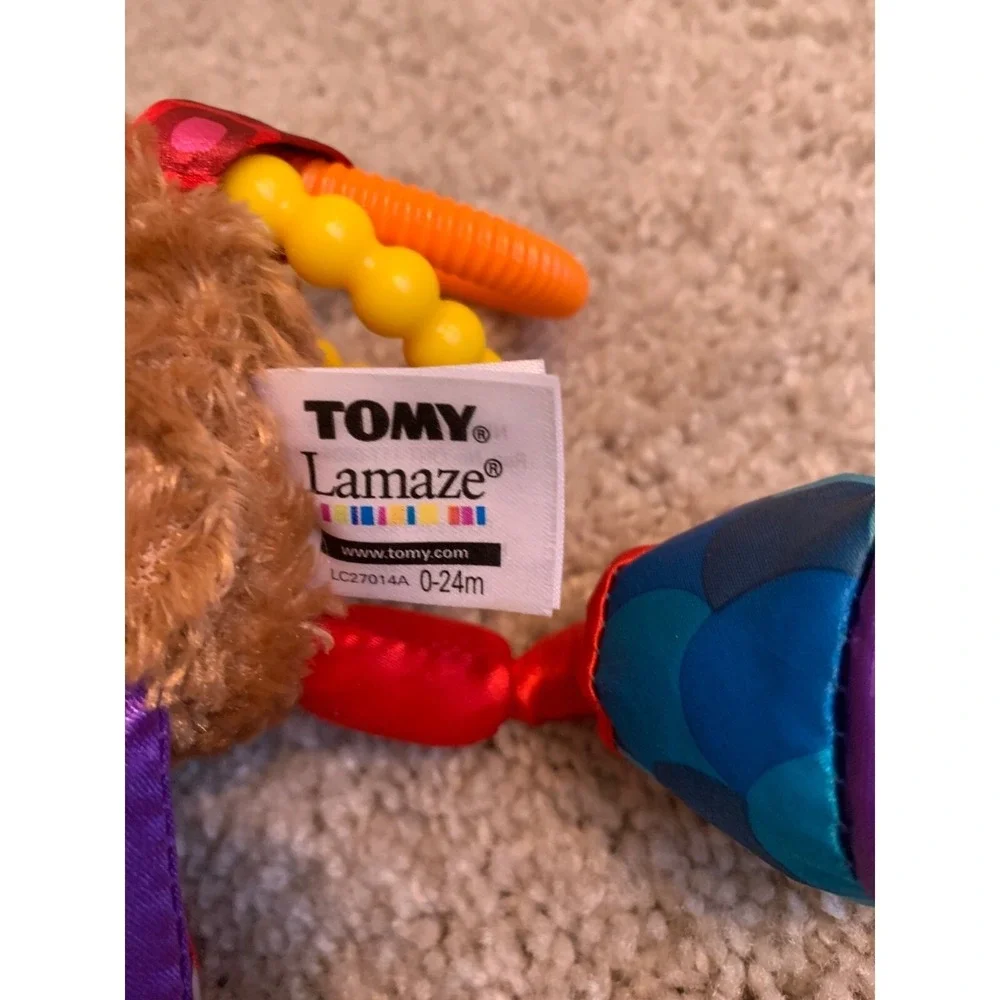 Lamaze‎ Fun Moose Baby Toy 0-24 Months Plush Multicolor Fabric By TOMY With Clip